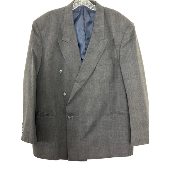 Men’s Suit Polyester Wool  Designers Gino Cappeli Suit Grey  Sku 2687 - Picture 2 of 16